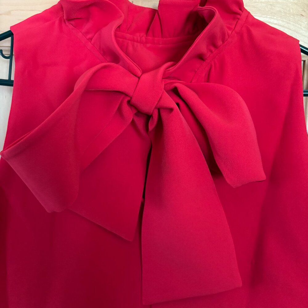 Tuckernuck Red Ruffle Neck Mini Dress - Picture 5 of 7